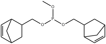 bis(bicyclo[2.2.1]hept-5-en-2-ylmethyl) methyl phosphite Struktur