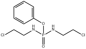 PHENYL N,N'-BIS(2-CHLOROETHYL)PHOSPHORODIAMIDATE Struktur