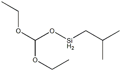 Bis(ethoxy)methoxy(2-methylpropyl)silane Struktur