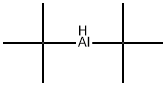 Di-tert-butylhydridealuminum Struktur