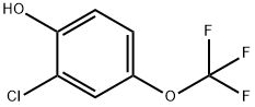 2-CHLORO-4-TRIFLUOROMETHOXYPHENOL Struktur