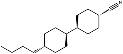 [trans(trans)]-4'-butyl[1,1'-bicyclohexyl]-4-carbonitrile Struktur