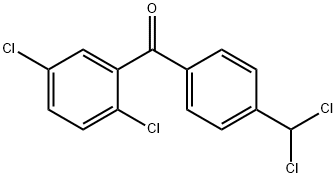 [4-(Dichloromethyl)phenyl](2,5-dichlorophenyl)methanone Struktur