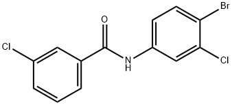 3-Chloro-N-(3-fluoro-4-broMophenyl)benzaMide, 97% Struktur