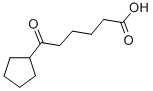 Cyclopentanehexanoic acid, -oxo- (9CI) Struktur