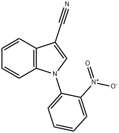 1-(2-nitrophenyl)indole-3-carbonitrile Struktur