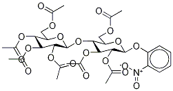 o-Nitrophenyl -D-Cellobioside Heptaacetate Struktur