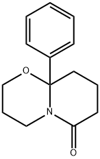 3,4,7,8,9,9a-Hexahydro-9a-phenyl-2H,6H-pyrido[2,1-b][1,3]oxazin-6-one Struktur