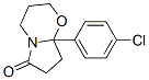 8a-(4-Chlorophenyl)-3,4,8,8a-tetrahydro-2H-pyrrolo[2,1-b][1,3]oxazin-6(7H)-one Struktur