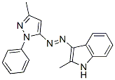 2-Methyl-3-[(3-methyl-1-phenyl-1H-pyrazol-5-yl)azo]-1H-indole Struktur