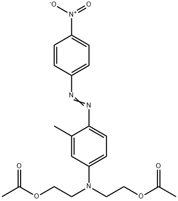 2,2'-[[3-methyl-4-[(4-nitrophenyl)azo]phenyl]imino]bisethyl diacetate  Struktur