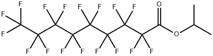 Heptadecafluorononanoic acid isopropyl ester Struktur