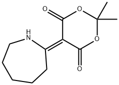 2,2-DIMETHYL-5-(2-HEXAHYDROAZEPINYLIDENE)-1,3-DIOXAN-4,6-DIONE Struktur