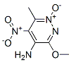 4-Pyridazinamine,3-methoxy-6-methyl-5-nitro-,1-oxide(9CI) Struktur