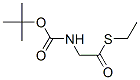 Ethanethioic acid, [[(1,1-dimethylethoxy)carbonyl]amino]-, S-ethyl ester (9CI) Struktur