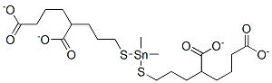 (dimethylstannylene)bis(thioethylene) dimethyl diadipate Struktur