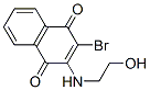 2-bromo-3-[(2-hydroxyethyl)amino]-1,4-naphthoquinone Struktur