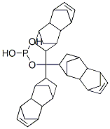 tri(1,2,3,4,4a,5,8,8a-octahydro-1,4:5,8-dimethano-2-naphthyl)methyl phosphite Struktur