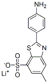 2-(4-Aminophenyl)-5-methyl-7-benzothiazolesulfonic acid lithium salt Struktur