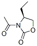 2-Oxazolidinone, 3-acetyl-4-ethyl-, (S)- (9CI) Struktur