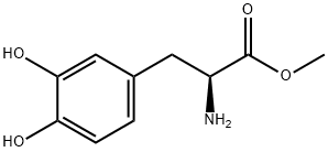 (S)-2-AMINO-3-(3,4-DIHYDROXY-PHENYL)-PROPIONIC ACID METHYL ESTER Struktur