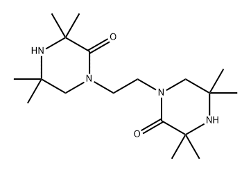 1,1'-ethylenebis(3,3,5,5-tetramethylpiperazinone) Struktur