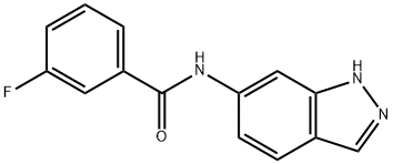 Benzamide, 3-fluoro-N-1H-indazol-6-yl- (9CI) Struktur