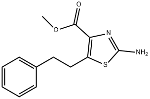 Methyl 2-amino-5-(2-phenylethyl)-1,3-thiazole-4-carboxylate Struktur