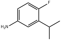 Benzenamine, 4-fluoro-3-(1-methylethyl)- (9CI) Struktur