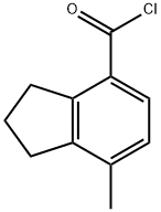 2,3-Dihydro-7-methyl-1H-indene-4-carboxylic acid chloride Struktur