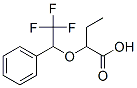 2-(2,2,2-trifluoro-1-phenylethoxy)butyric acid Struktur