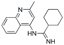 N-(cyclohexylcarbonimidoyl)-2-methylquinolin-4-amine Struktur