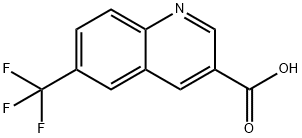 6-(trifluoromethyl)quinoline-3-carboxylic acid Struktur