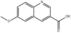 6-Methoxy-3- quinolinecarboxvlic acid Struktur