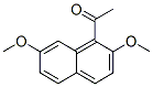 1-acetyl-2,7-dimethoxynaphthalene Struktur