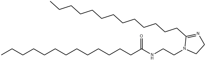 N-[2-(4,5-dihydro-2-tridecyl-1H-imidazol-1-yl)ethyl]myristamide Struktur