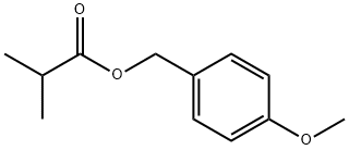 (4-methoxyphenyl)methyl isobutyrate Struktur