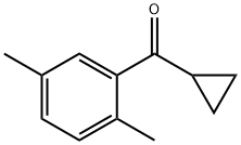 Cyclopropyl-(2,5-dimethylphenyl)methanone Struktur