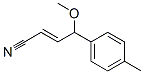 gamma-methoxy-4-methylbenzenebutenenitrile  Struktur