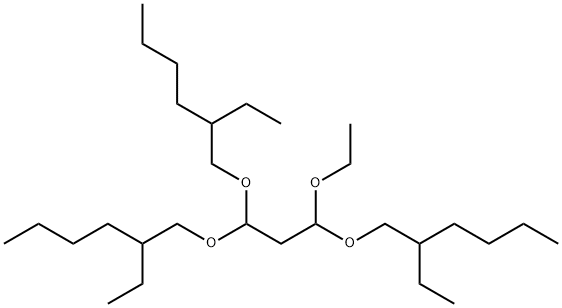 1,1',1''-[(1-ethoxy-1-propanyl-3-ylidene)tris(oxy)]tris[2-ethylhexane] Struktur