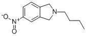 Isoindoline, 2-butyl-5-nitro-1,1,3,3-tetraethyl-, Struktur