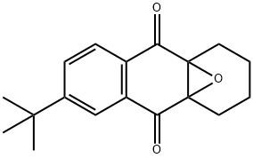 6-(1,1-Dimethylethyl)-1,2,3,4-tetrahydro-4a,9a-epoxyanthracene-9,10-dione Struktur