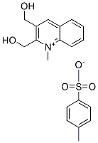 2-Dihydroxymethyl-1-methylchinolinium-p-toluolsulfonat Struktur