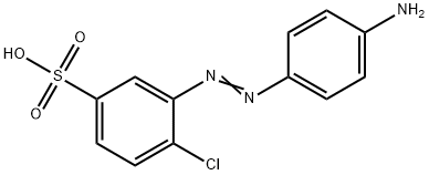 3-[(4-Aminophenyl)azo]-4-chlorobenzenesulfonic acid Struktur