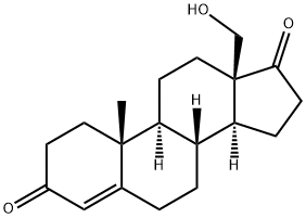 18-hydroxy-4-androstene-3,17-dione Struktur