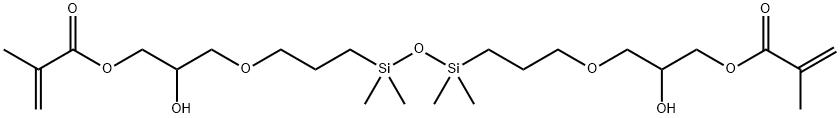 1,3-BIS(3-METHACRYLOXY-2-HYDROXYPROPOXYPROPYL)TETRAMETHYLDISILOXANE,TECH-95 Struktur