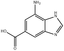 7-AMINO-1H-BENZIMIDAZOLE-5-CARBOXYLIC ACID Struktur