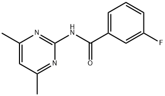 Benzamide, N-(4,6-dimethyl-2-pyrimidinyl)-3-fluoro- (9CI) Struktur