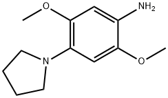 2,5-Dimethoxy-4-(1-pyrrolidinyl)benzenamine Struktur