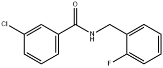 3-Chloro-N-(2-fluorobenzyl)benzaMide, 97% Struktur